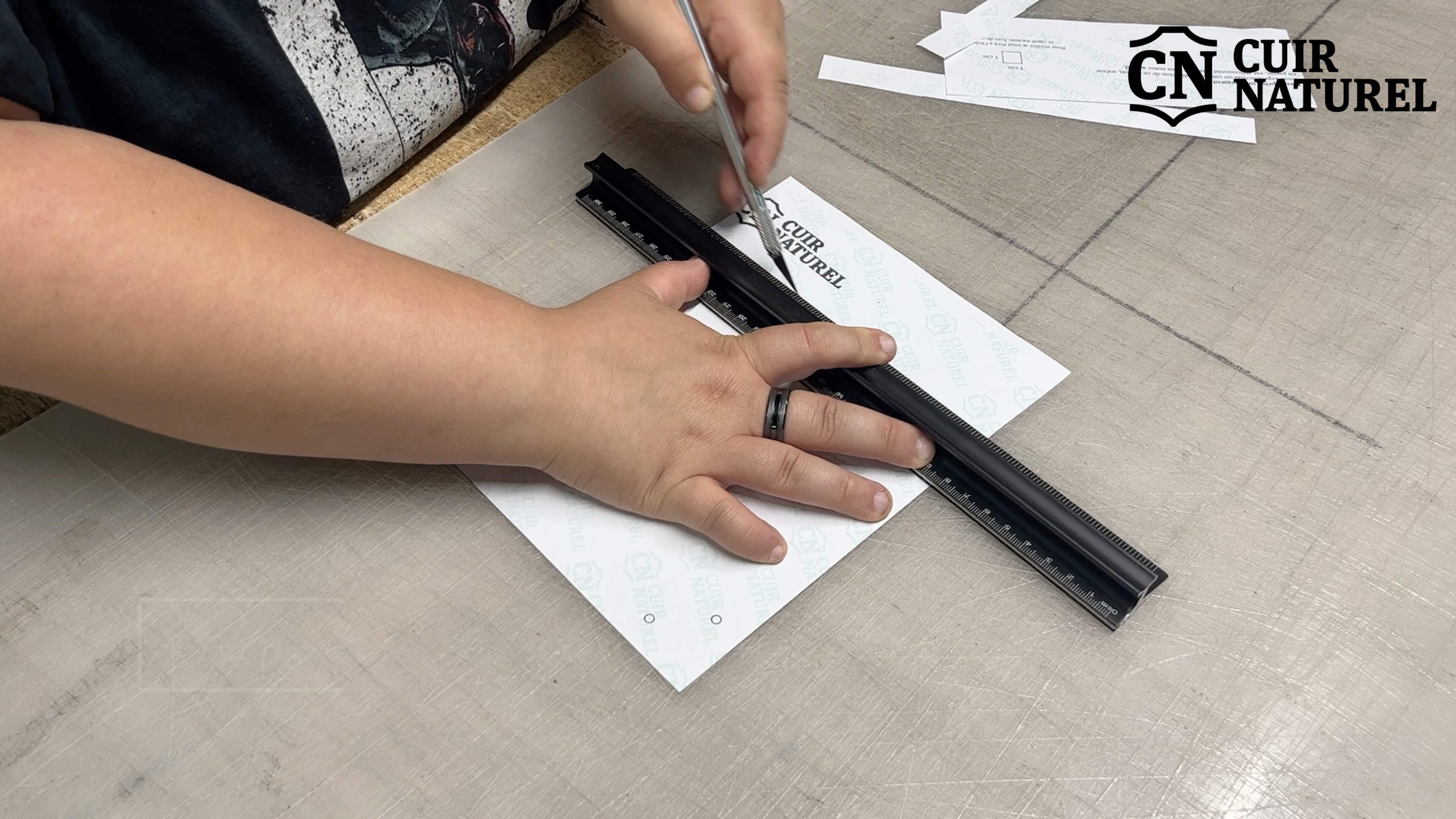 Cutting the valet tray pattern